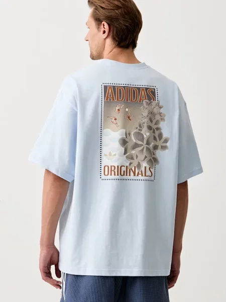 Adidas Originals T-shirt niebieska