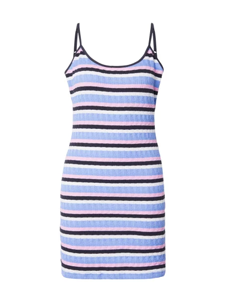 RIP CURL Rochie de vară BOBBY bleumarin / albastru deschis / roz alb