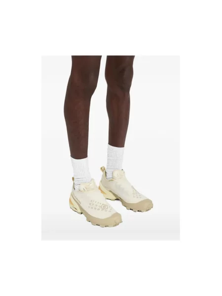 Sneakersy Mm6 Maison Margiela ze spandexu beżowe