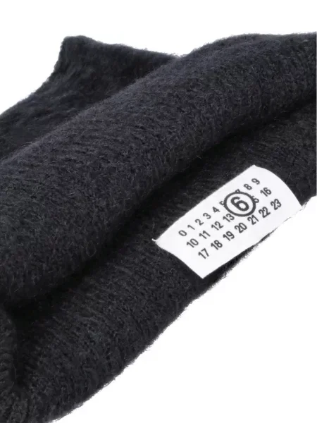 Fular Mm6 Maison Margiela tricotate negru