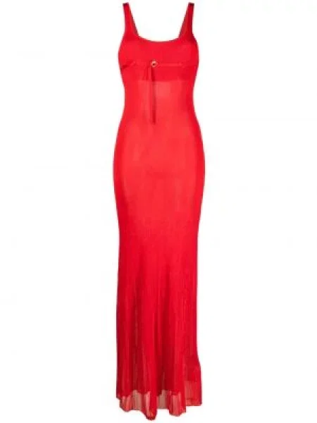 Rochie maxi Jacquemus de costum roșu