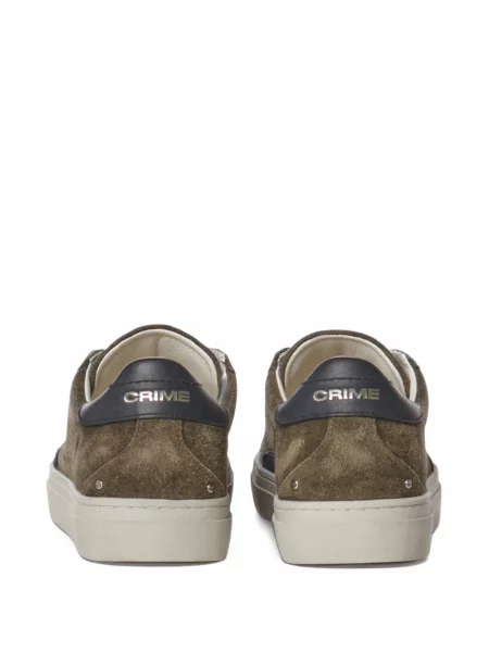 Sneakers Crime London σουέντ με σχέδιο πράσινο