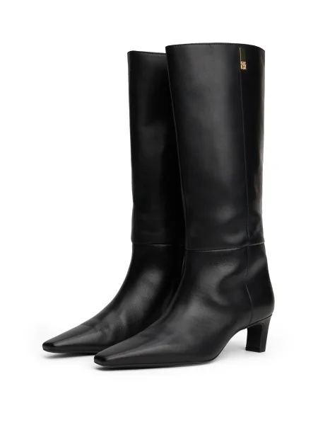 TOMMY HILFIGER Kozačky černá