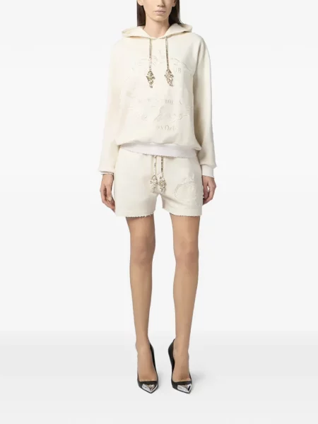 Hanorac cu glugă Philipp Plein cu broderie cu cordon