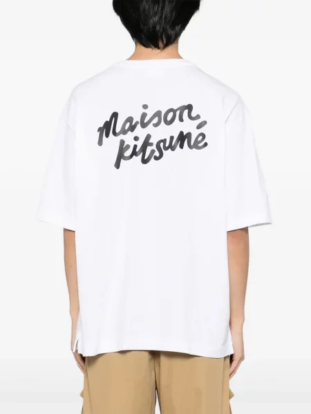 Tricou Maison Kitsune alb