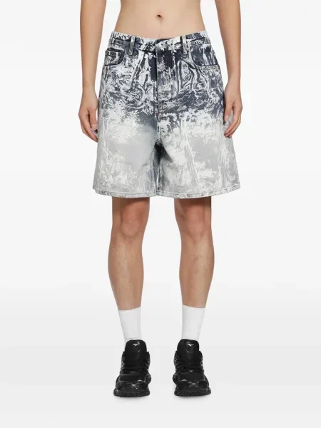 Pantaloni scurți din denim Off-white alb