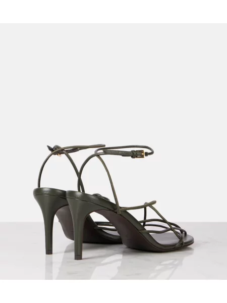 Sandale Khaite din piele verde