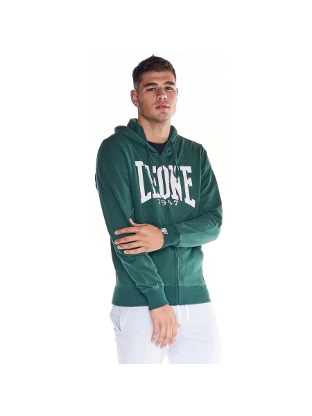 Fleece fleece melegítő felső Leone 1947 zöld