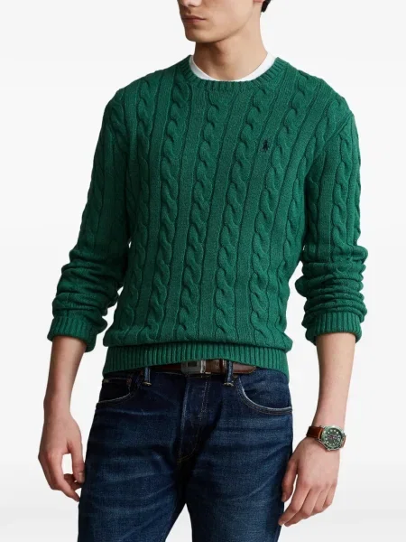 Matlasat tricou polo Polo Ralph Lauren cu decolteu rotund cu autograf roșu