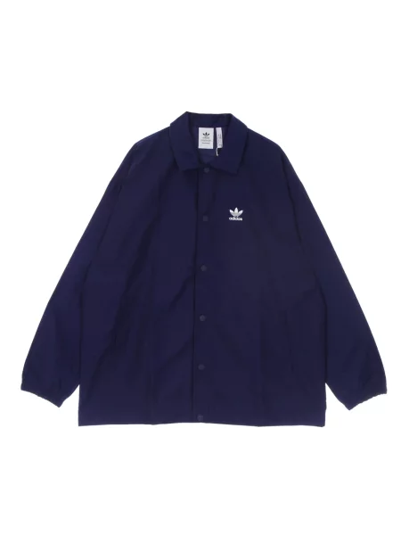 Adidas Kurtki Mężczyzna Niebieski M Kurtka Coach Night Sky Lekka Długa granatowa