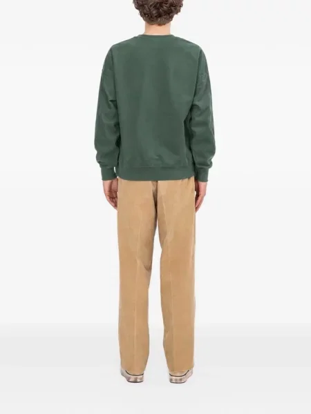 Дълго пуловер Visvim с кръгло деколте зелено