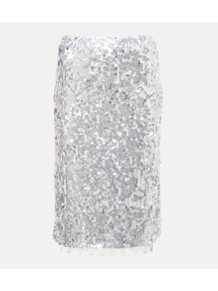 Midi krilo Christopher Esber nad koleni srebrna