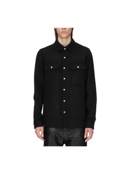 Koszula Rick Owens wełniana czarna
