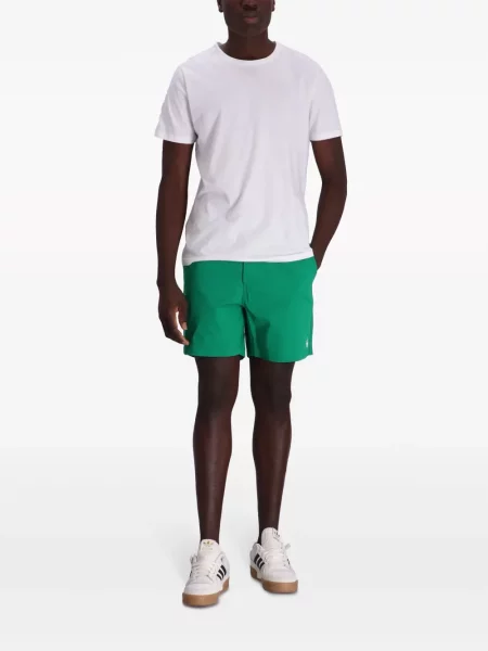 Siuvinėtos polo marškinėliai Polo Ralph Lauren ruoželis juoda