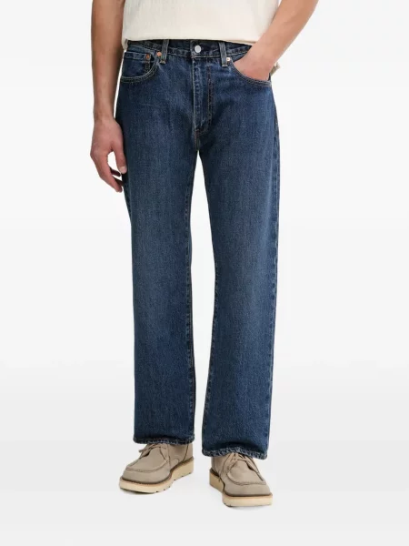 Gulerat pantaloni Levi's® evazate zdrențuiți albastru