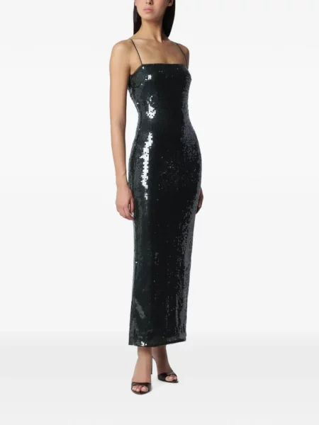 Rochie maxi Rotate Birger Christensen cu paiete verde