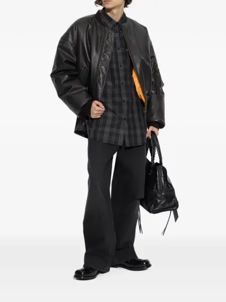 Blugi drepți Vetements negru