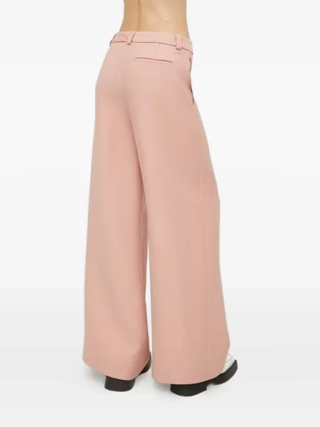 Pantaloni Lovechild de lână roz