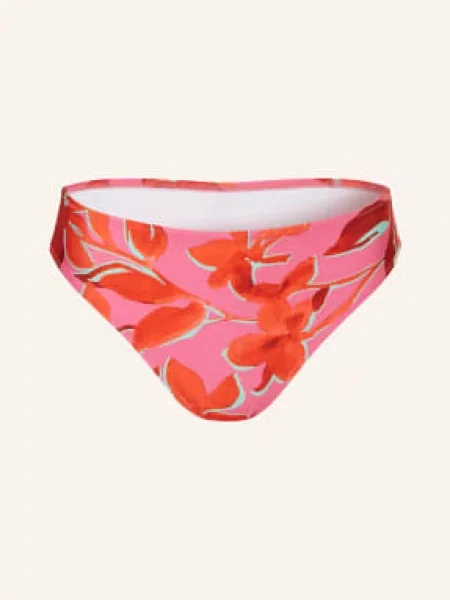 Lidea Podstawowe Figi Bikini Fused Florals pink czerwony