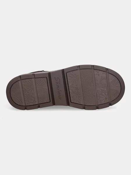 Velúr csizma Skechers barna