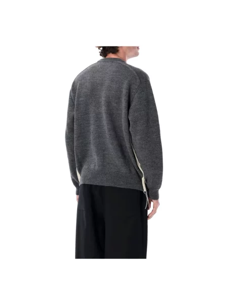 Sweter Comme Des Garcons wełniany szary