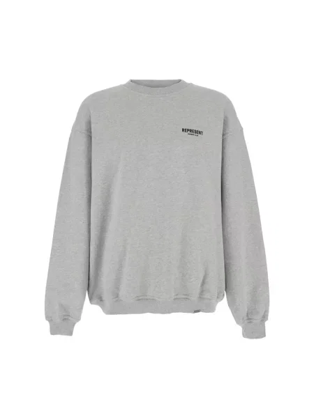 Sweter Represent z nadrukiem szary
