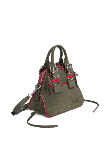 Geantă shopper Marni cu cataramă verde