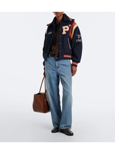 Vunena jakna Polo Ralph Lauren s aplikacijama