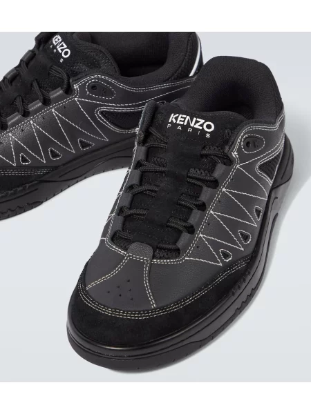 Sneakerși Kenzo din piele negru