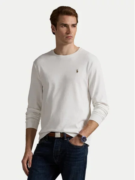 Polo Ralph Lauren Тениска с дълъг ръкав бял