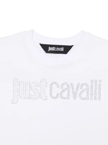 Tricou Just Cavalli cu autograf alb