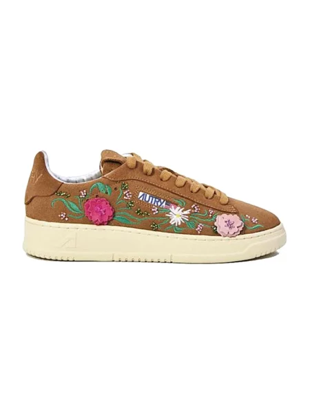 Sneakersy Autry brązowe