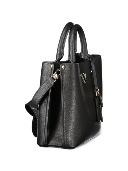 Shopper kabelka Guess s autogramem černá