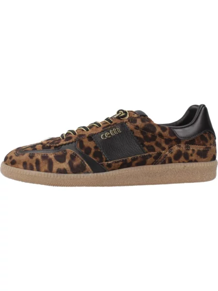 Sneakersy Cetti skórzane brązowe