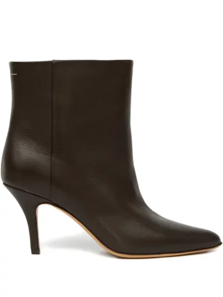 Cizme scurte Mm6 Maison Margiela din piele maro