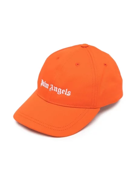 Czapka z daszkiem dziecięca Palm Angels pomarańczowa