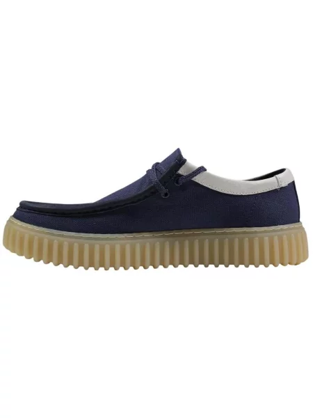 Pantofi Clarks cu șireturi albastru