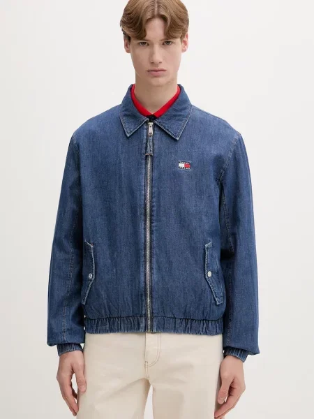 Tommy Jeans kurtka przejściowa jeansowa niebieska