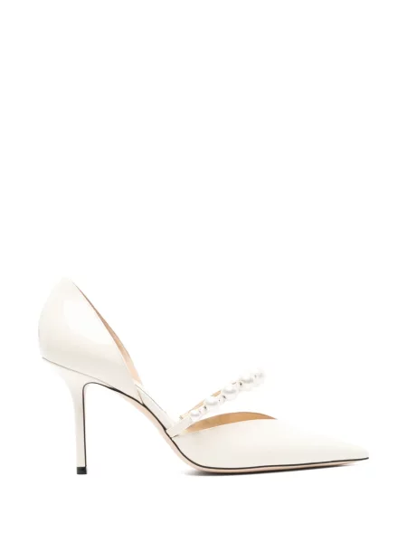 Pantofi cu toc Jimmy Choo alb