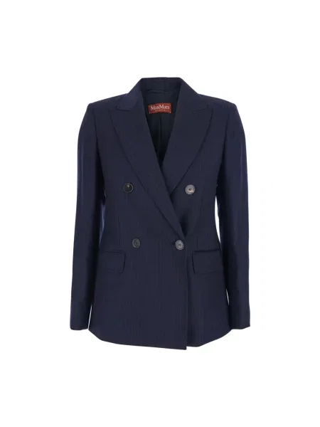Marynarka Max Mara Studio wełniana niebieska
