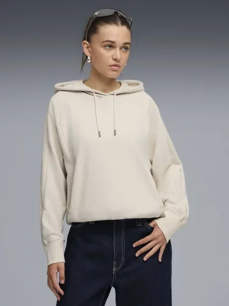 Худі PUMA HER бавовна/поліестер бежевий