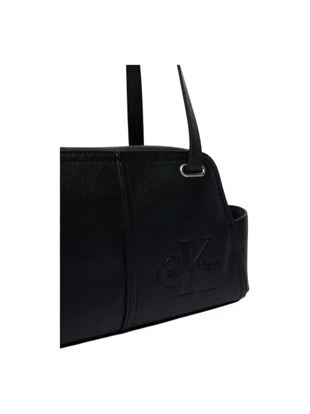 Calvin Klein Torebka Pockets Monologo Shoulder Bag czarny