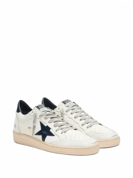 Sneakerși Golden Goose Ball Star din piele alb