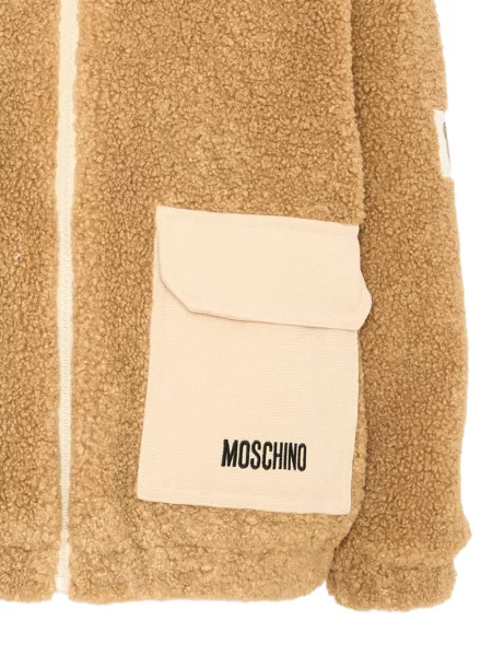 Kurtka dziecięca Moschino brązowa