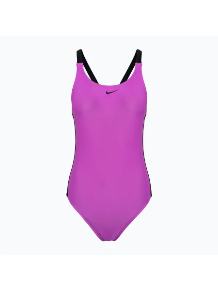 Olcsóbban. Női egyrészes fürdőruha Nike Logo Tape Fastback fukszia álom. Méret: XS rózsaszín