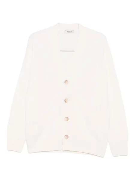 Жилетка Giuuno с V-образно деколте бяло