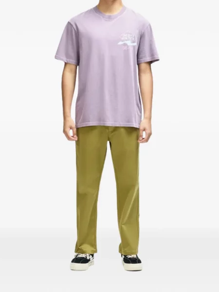 Tricou Deus Ex Machina cu imagine violet