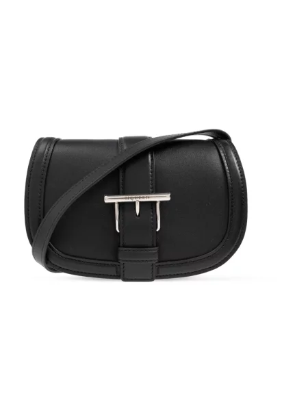 Torebka Alexander Mcqueen skórzana czarna