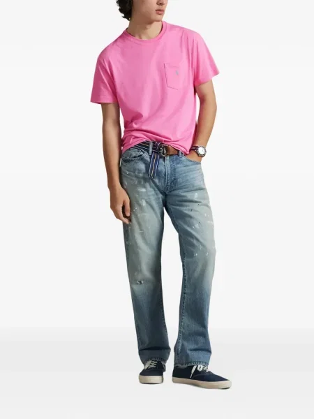 Кожени чорапи Polo Ralph Lauren с отворена пета с пейсли десен бяло