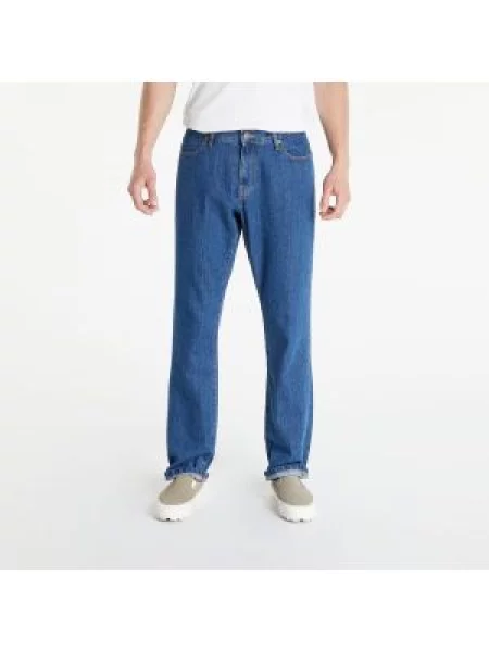 Jeans Urban Classics Organic Straight Leg Denim modré
